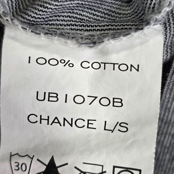 Mens Gray Moment Of Truth Shirt Long Sleeve Button Up Embroidered Patches XXL - Picture 5 of 10